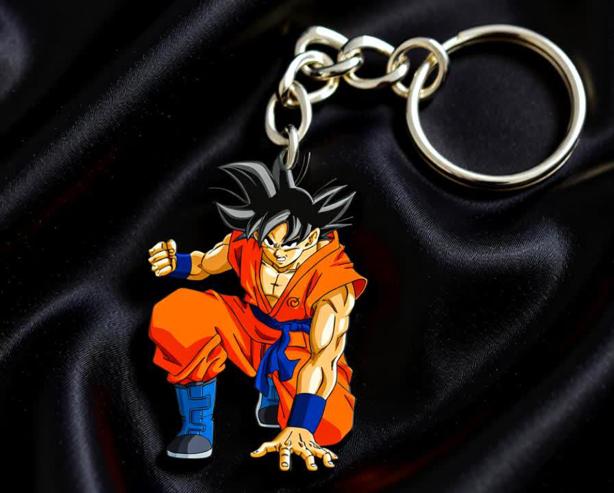 Dragon Ball Goku Acrylic Keychain – Orange Gi