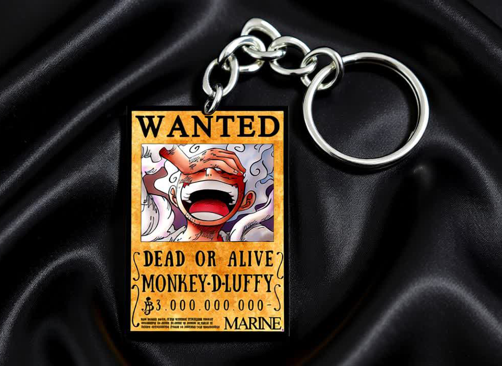Luffy Wanted Poster Keychain – One Piece